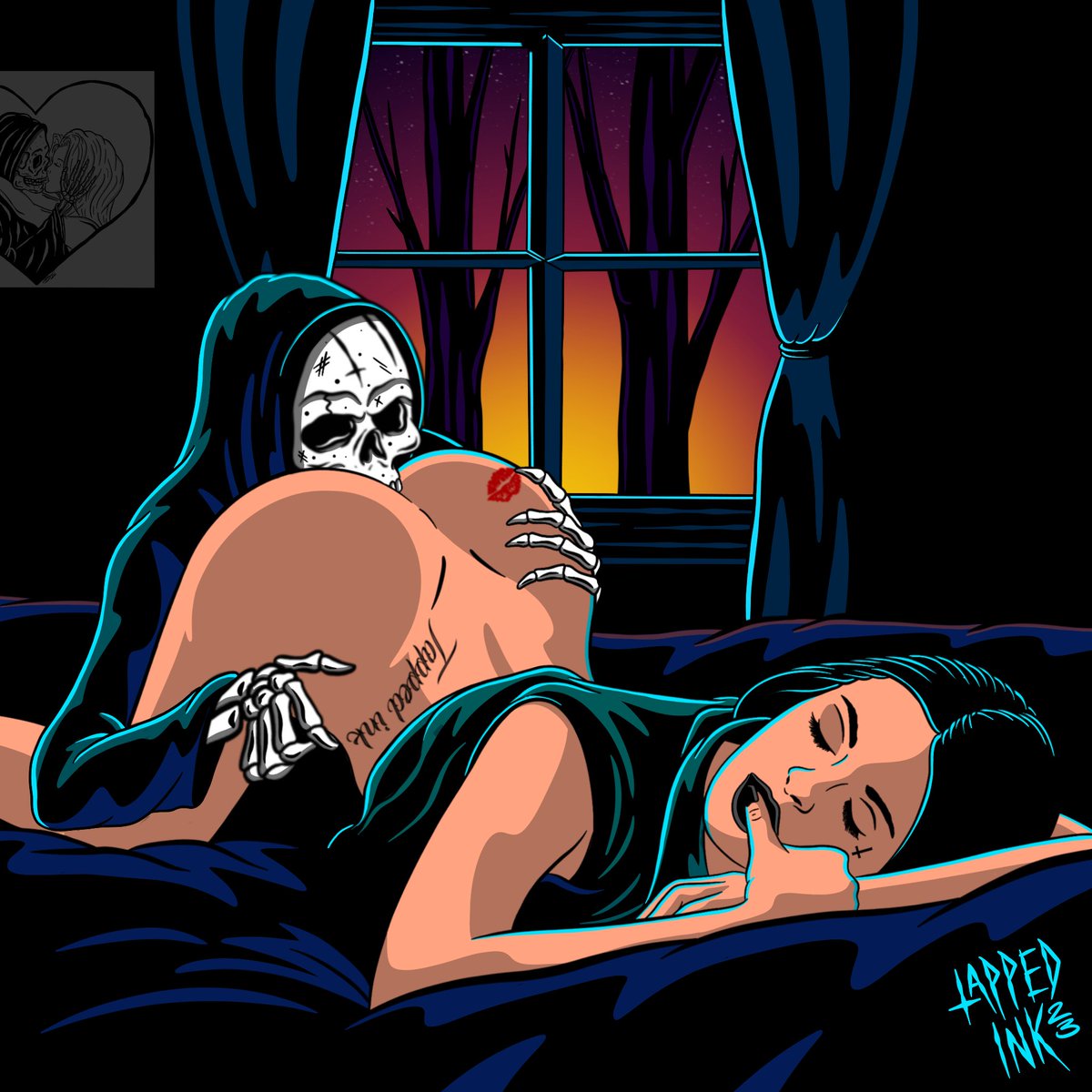 Tappedink's tweet photo. Guess who’s back 💀😜 https://t.co/gpM2Sbu05o