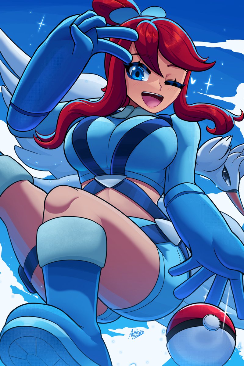 AxlHearts's tweet image. Skyla ☁️💙✨
Man, I love latinas 
#pokemon #ポケマスEX  
#skyla #フウロ #ポケモン