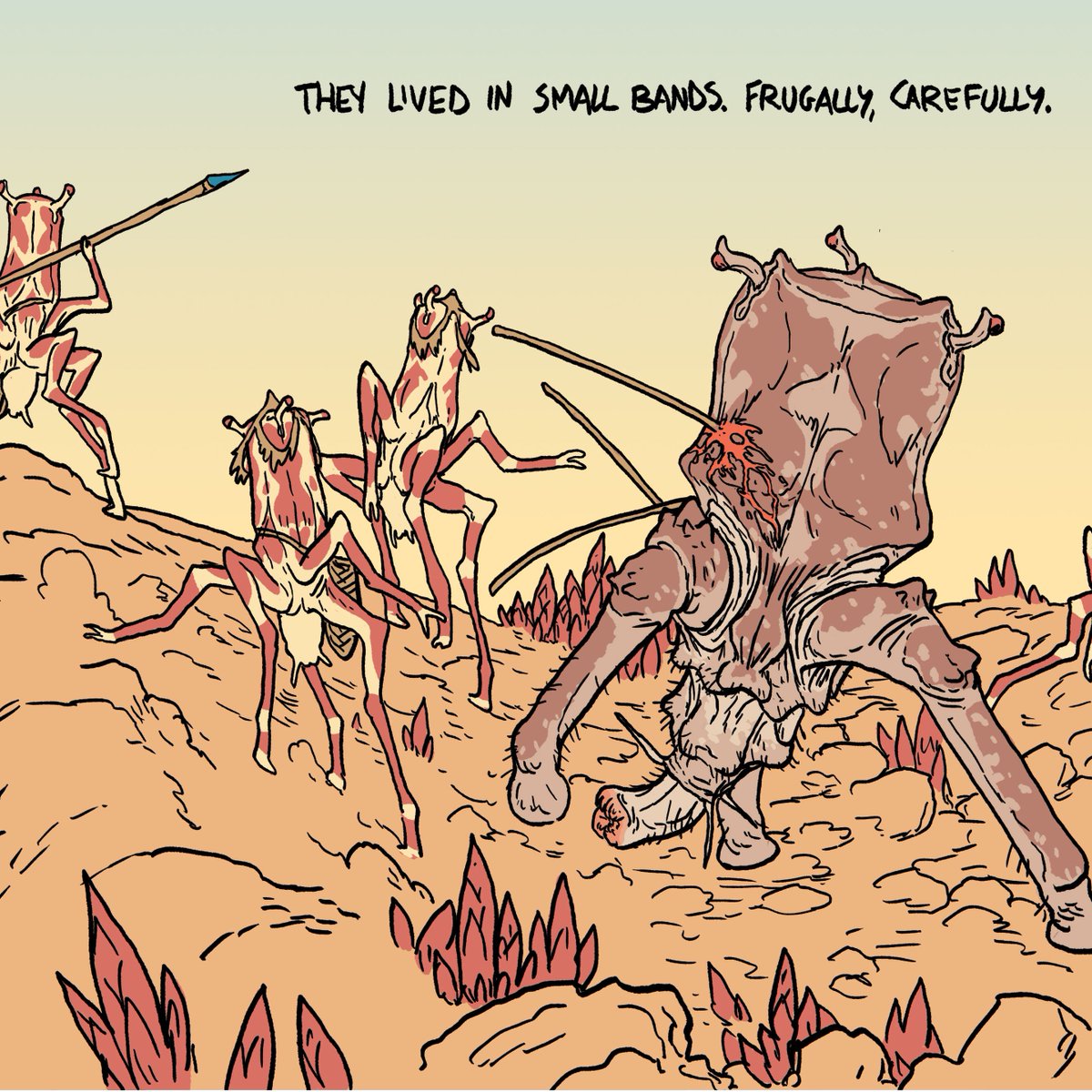 revisiting some aliens I haven't drawn in 12+ years for an upcoming short comic - and its lovely to see them again