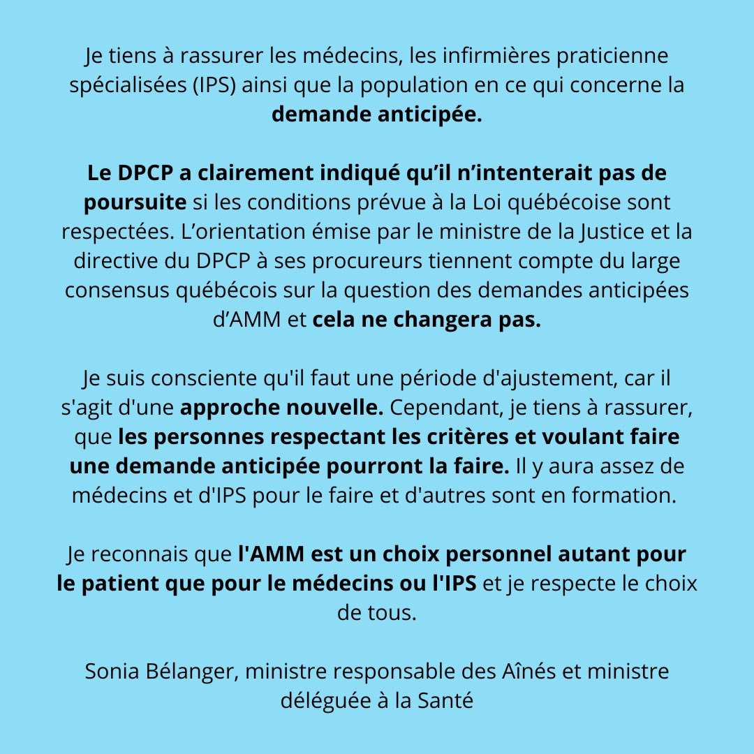 Sonia Bélanger (@sbelangercaq) on Twitter photo 