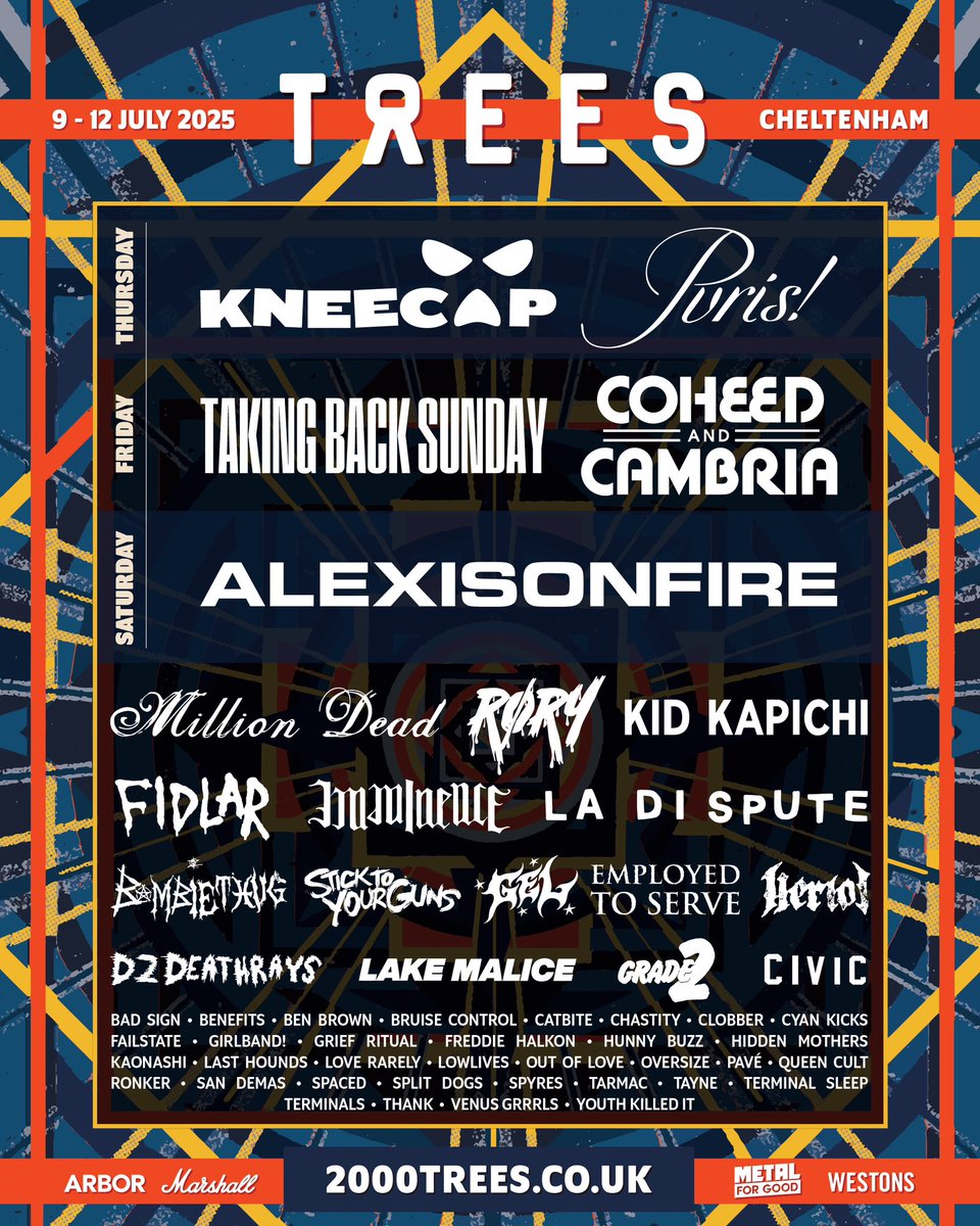 ๐๐๐๐๐ ๐ฎ๐๐๐ (@queencultband) on Twitter photo BIG BLOODY ANNOUNCEMENT JESUS CHRIST. WERE PLAYING IT. Some of our pals on there ๐ฅน itโs gonna be a belter! WHOS GOING TO <a href="/2000trees/">2000trees Festival</a> ?? BIG BLOODY ANNOUNCEMENT JESUS CHRIST. WERE PLAYING IT. Some of our pals on there ๐ฅน itโs gonna be a belter! WHOS GOING TO <a href="/2000trees/">2000trees Festival</a> ??