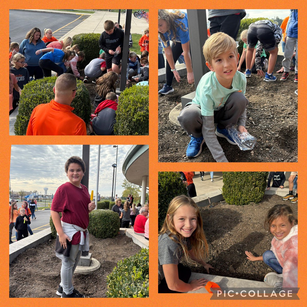MinsterSchools's tweet image. 4th grade students shared their “Learning in Full Bloom” project today, by planting tulips in front of the elementary. The students were led by their student teacher, Miss Sanchez. Thank you for all the support for this great event!
