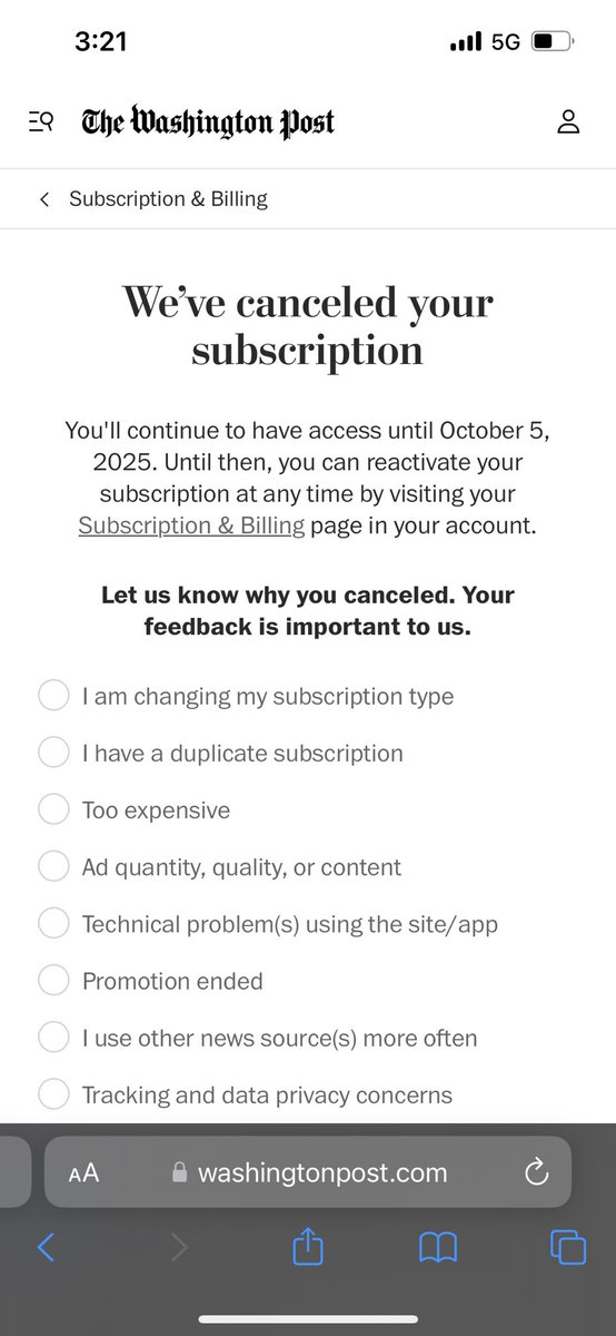 Democracy dies in darkness. <a href="/washingtonpost/">The Washington Post</a>
