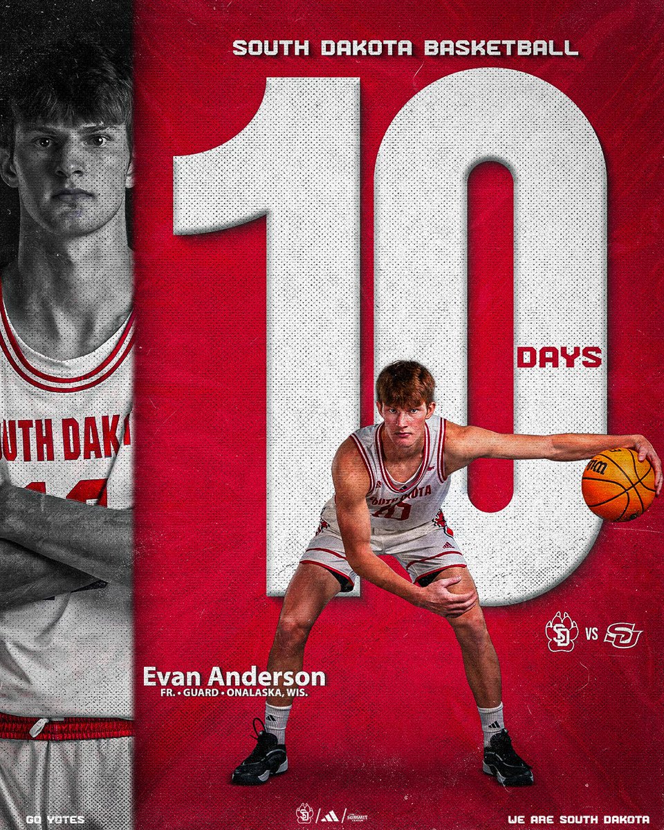 SDCoyotesMBB's tweet photo. 🔟 days till Coyote basketball is back!

#GoYotes x #WeAreSouthDakota https://t.co/2ti0ufTdoq