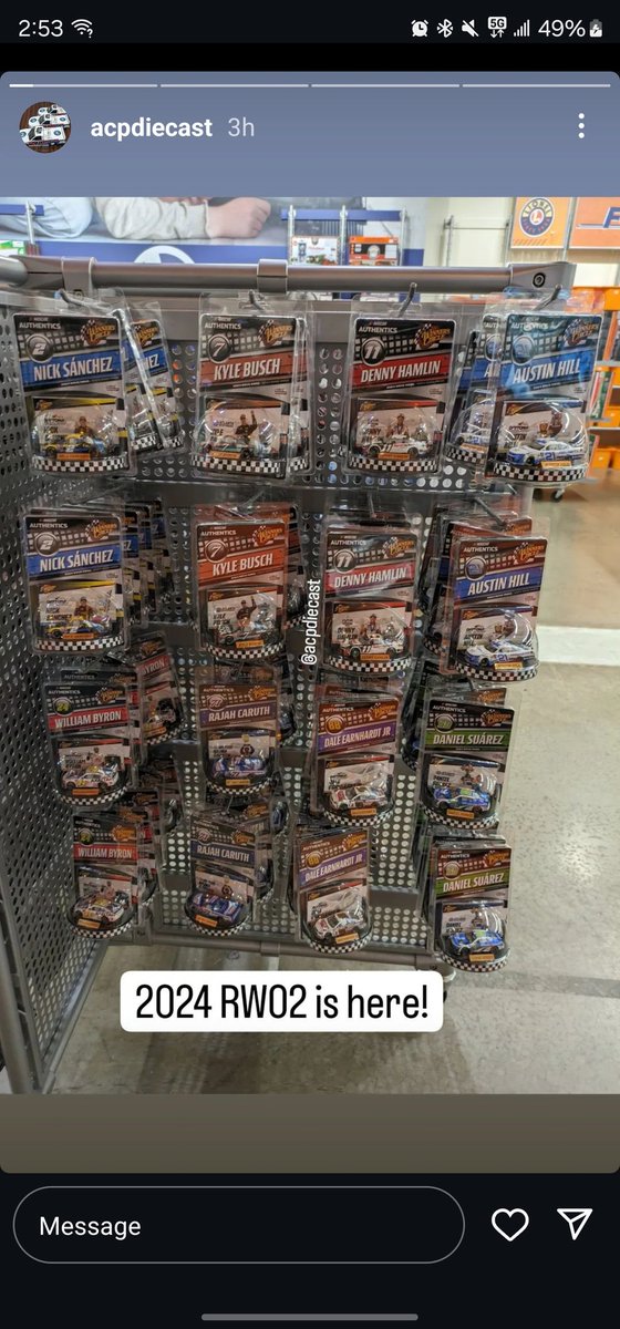 OriginalBigBry's tweet photo. Well, this is quite interesting folks...a Raced Version diecast. I'll say it again, a "RACED VERSION" diecast...🤔

Picture credit to @acpdiecast

#Nascar #nascardiecast #nascarauthentics #winnerscircle https://t.co/hXB9NkAJBJ