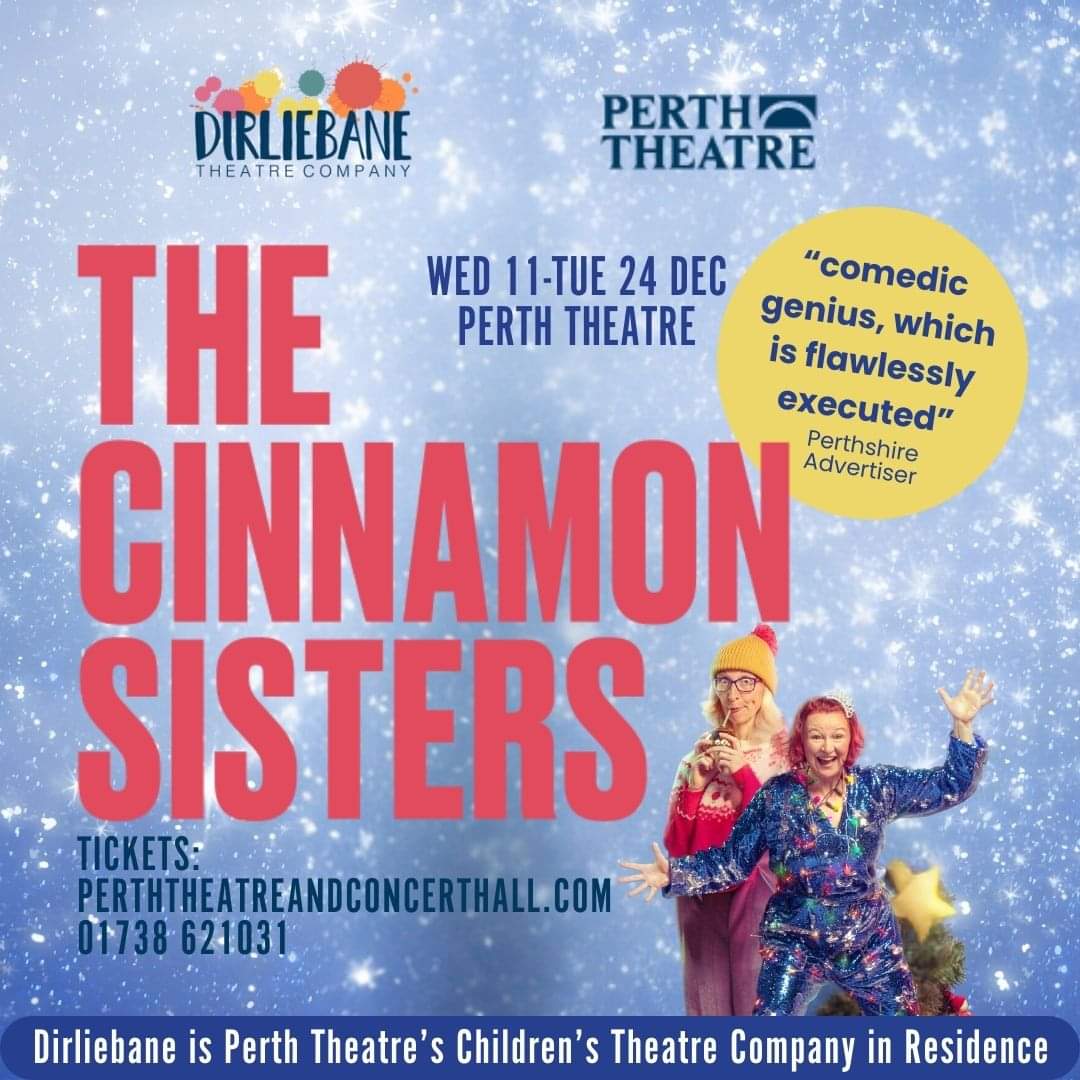 It's Decorating Day for Auntie Susan and Auntie Delilah! 
Join us for 'The Cinnamon Sisters', our exciting, festive and funny show for under 5s at Perth Theatre from 11-24 December. 
🎟️ perththeatreandconcerthall.com/.../the... 
📆 11-24 December
📍 Perth Theatre