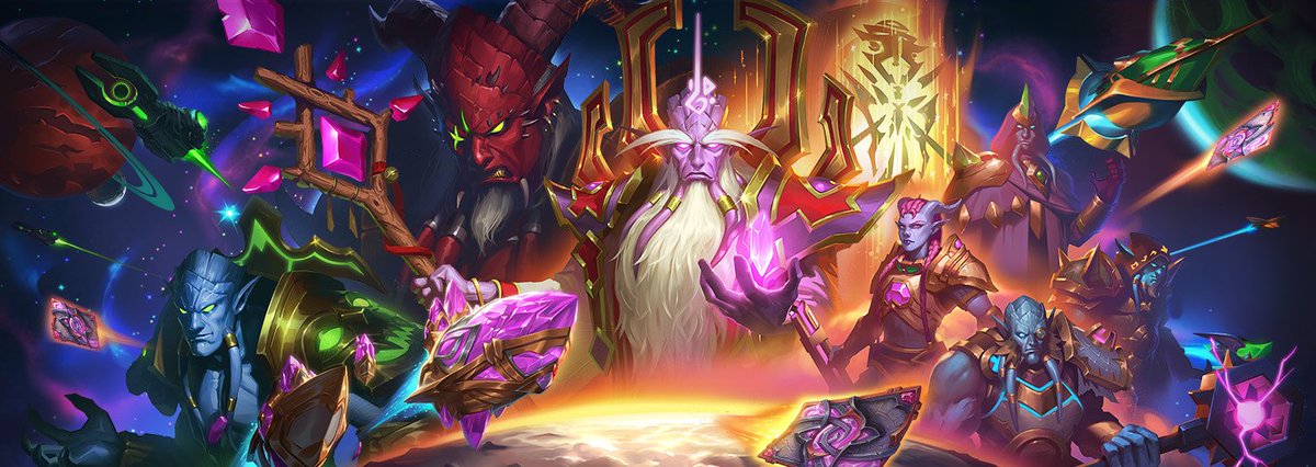 I am omega stoked to try out The Great Dark Beyond. The people at <a href="/PlayHearthstone/">Hearthstone</a> have given me two bundles for the new expansion to giveaway!🔥

&gt; Follow me!⬅️
&gt; Like  this tweet!😍
&gt; Retweet!🔄