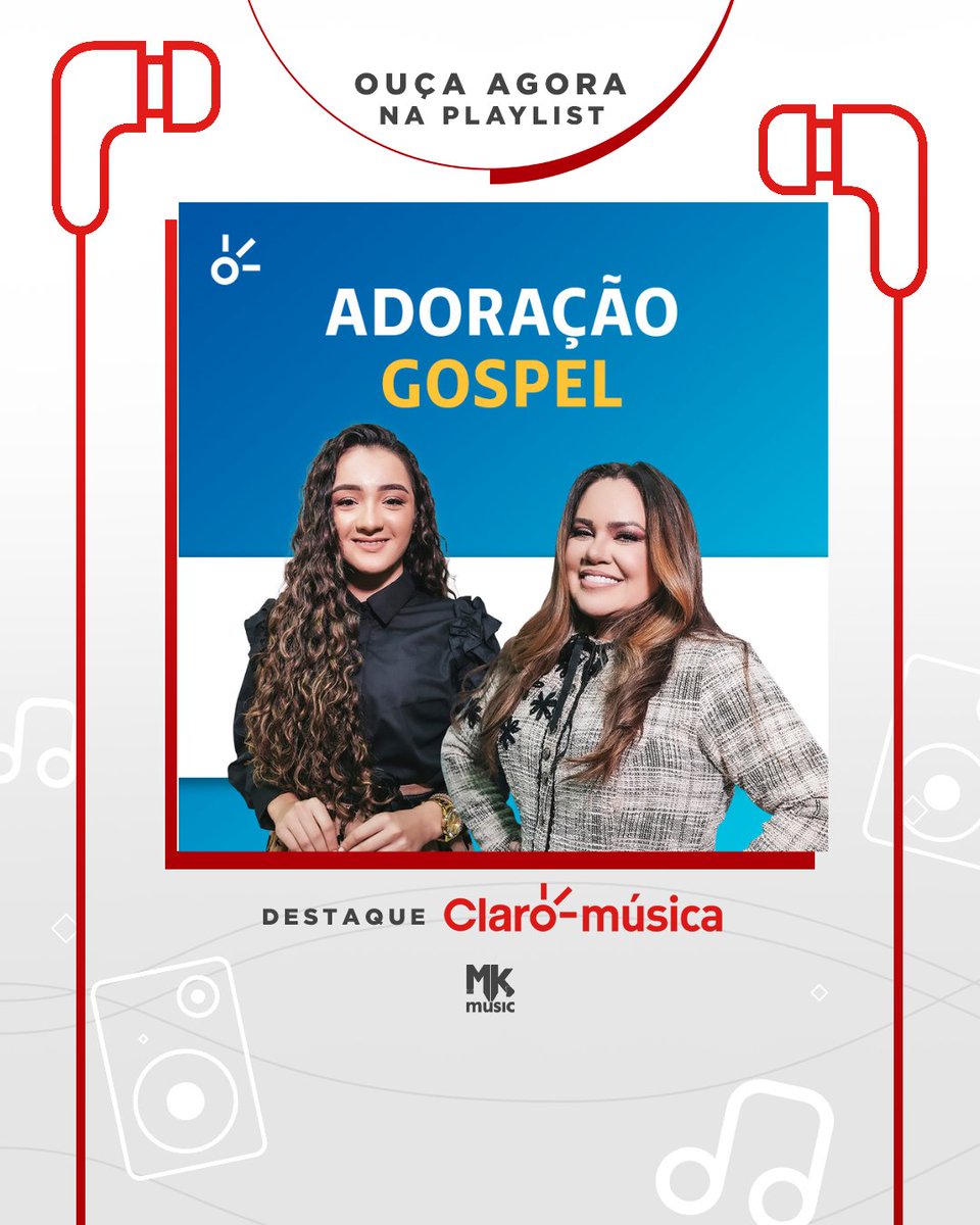 MKMusicBrasil's tweet image. Glória a Deus! @SarahFariass e @KailaneFrauches estão na capa da playlist Adoração Gospel, do @Claromusica 🤩 Corre para ouvir muito “O Poder da Oração”! Obrigada, time @Claromusica!

🎧 gospel.mk/adoracaogospel…

#ClaroMusica #SarahFarias #KailaneFrauches #OPoderDaOracao