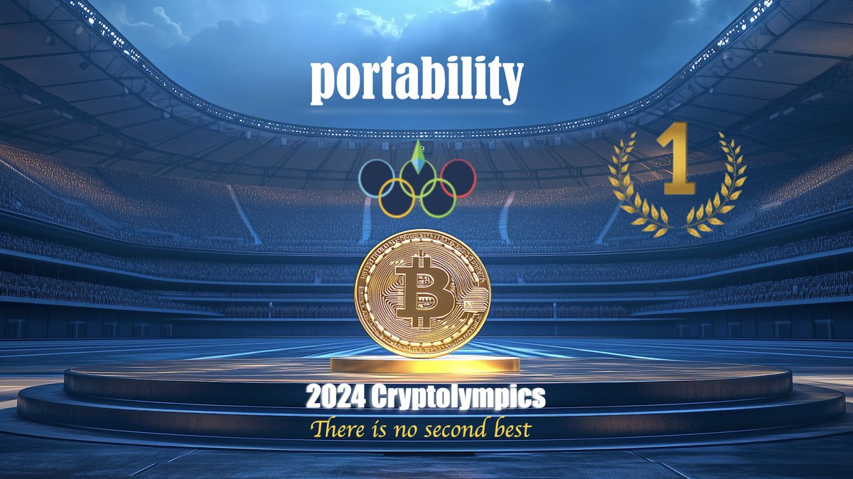 JoeMartinDE's tweet photo. πΌ Cryptolympics: Portability πββοΈπ¨
Bitcoin leaps from wallet to wallet with ease! π±π»
Altcoins trip over complex transfers.
BTC flips to gold π₯
Remember: There is no second best.
#Cryptolympics #BitcoinWins #Bitcoin #BTC https://t.co/9XP18Vo2Ua