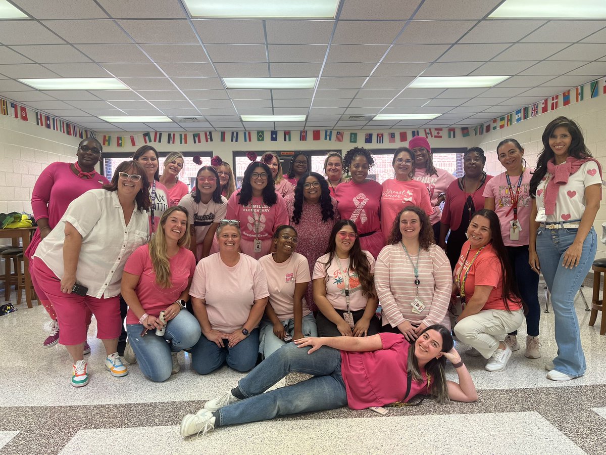 Earlier this week our staff came together to support breast cancer awareness!