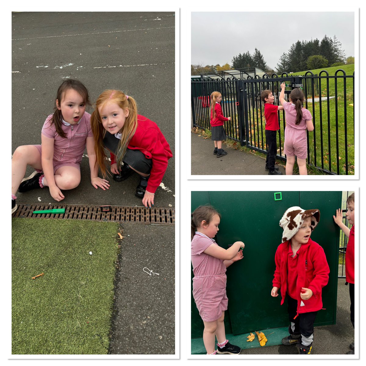 3Halfmerke's tweet photo. After predicting and investigating inside, the children explored their playground. Great excitement was had by every child! https://t.co/MLQBBfrjQ2