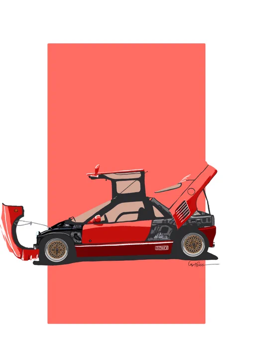 透過ver・F40風・F50風・ミウラ(イオタ)風カウル可動 