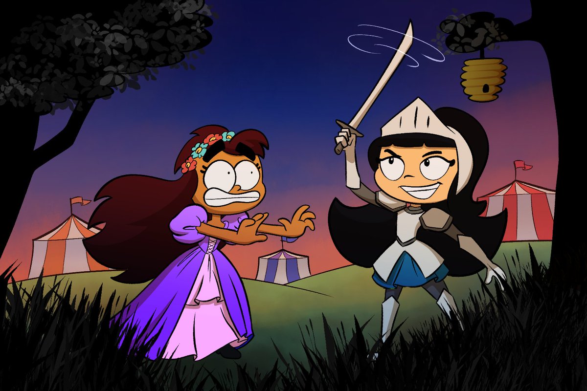 A little sketch I made for #WEBTOON_OC_tober!

Natasha and Isabella swapping roles at a Renaissance Festival!

From Nat in Shining Armor (webtoons.com/en/canvas/nat-…)

<a href="/webtooncanvas/">WEBTOON CANVAS</a> #DrawWithCANVAS #WEBTOONCANVAS #WEBTOON