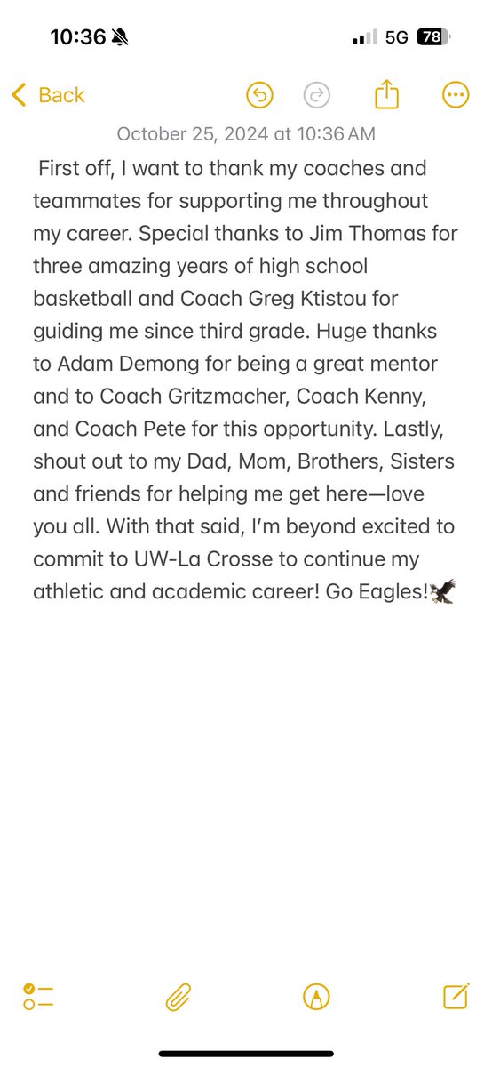 Committed. Go Eagles! 🦅