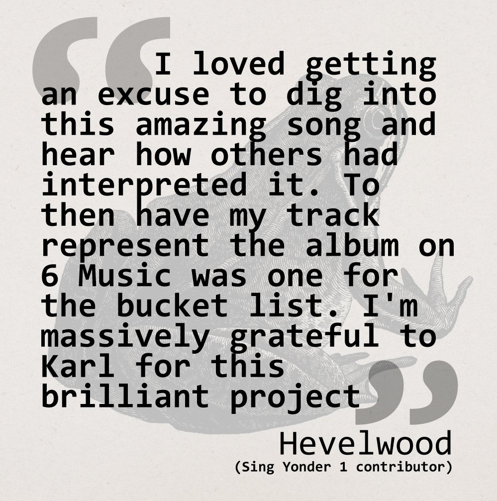 Compilation update - everyone is very busy at the moment, including me, so I'm extending the deadline for the entries. Got a couple of crackers so far though, and the other nine recordings are sounding *amazing* - so get on board. Can't wait to hear what you come up with.