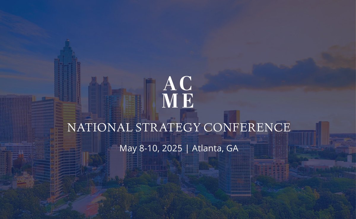 ACME Fellowship (@acmefellowship) on Twitter photo Save the date! We’re excited to announce the date and location for ACME’s 2nd National Strategy Conference. Join us May 8-10, 2025 in Atlanta, GA at Mount Vernon Baptist Church. More details and registration coming soon. Save the date! We’re excited to announce the date and location for ACME’s 2nd National Strategy Conference. Join us May 8-10, 2025 in Atlanta, GA at Mount Vernon Baptist Church. More details and registration coming soon.