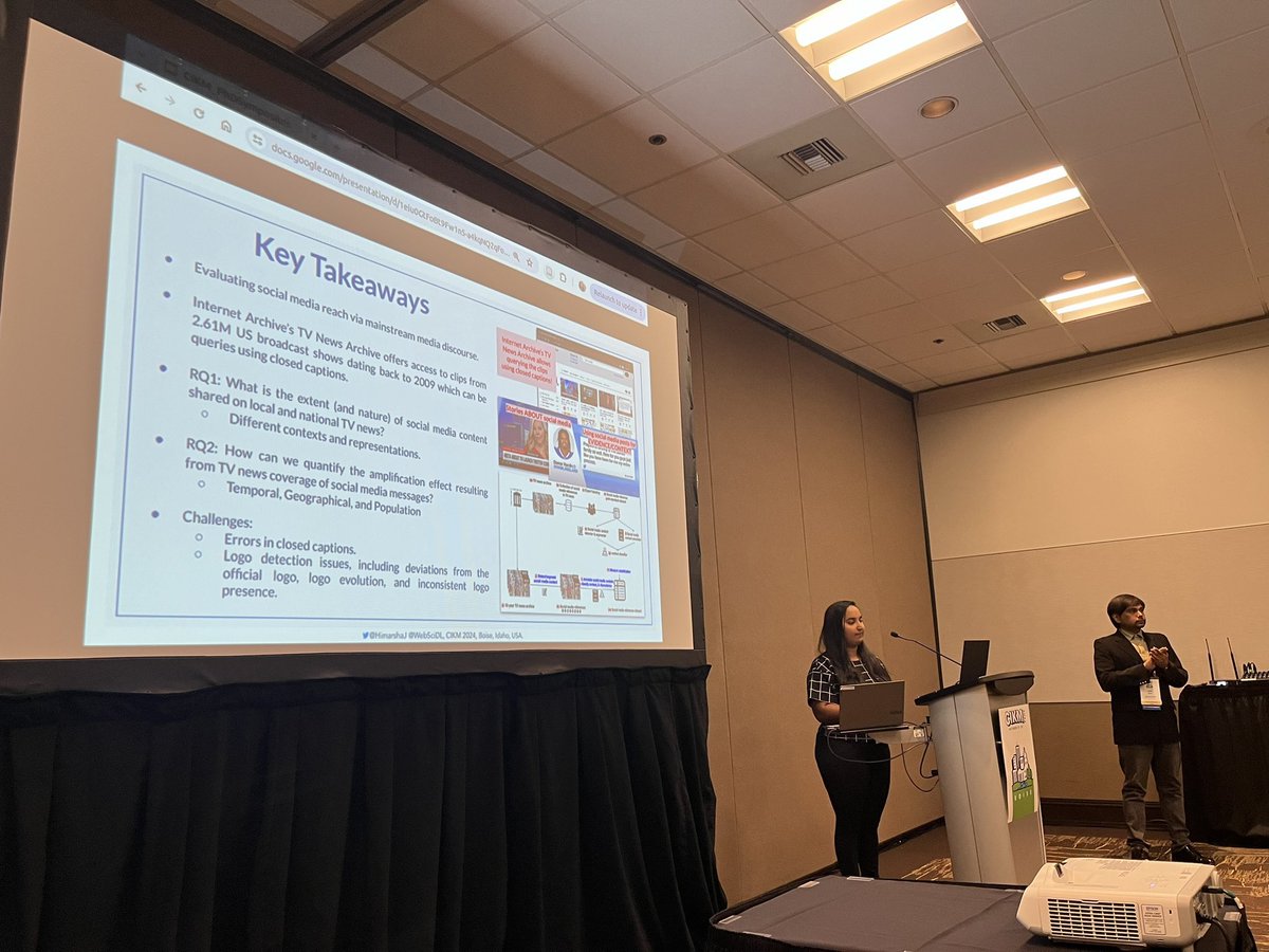 Himarsha R. Jayanetti (@himarshaj) on Twitter photo <a href="/WebSciDL/">WS-DL Group, ODU CS</a> <a href="/cikm2024/">ACM CIKM 2024</a> #CIKM2024 PhD Symposium
Presentation 3: Evaluating Social Media Reach via Mainstream Media Discourse, By yours truly, representing <a href="/WebSciDL/">WS-DL Group, ODU CS</a>!
x.com/HimarshaJ/stat…
Advisors: <a href="/weiglemc/">Michele Weigle</a>, <a href="/phonedude_mln/">Michael L. Nelson</a>, & <a href="/acnwala/">Alexander C. Nwala</a> 🙌
<a href="/cikm2024/">ACM CIKM 2024</a> <a href="/WebSciDL/">WS-DL Group, ODU CS</a> <a href="/cikm2024/">ACM CIKM 2024</a> #CIKM2024 PhD Symposium
Presentation 3: Evaluating Social Media Reach via Mainstream Media Discourse, By yours truly, representing <a href="/WebSciDL/">WS-DL Group, ODU CS</a>!
x.com/HimarshaJ/stat…
Advisors: <a href="/weiglemc/">Michele Weigle</a>, <a href="/phonedude_mln/">Michael L. Nelson</a>, & <a href="/acnwala/">Alexander C. Nwala</a> 🙌
<a href="/cikm2024/">ACM CIKM 2024</a>