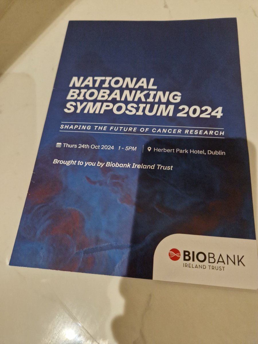 Shotoole81's tweet photo. Delighted to be part of the #NationalBiobankingSymposium2024 chaired by @lawlor_aine Congrats to #BiobankIrelandTrust supporting biobanks across Ireland for 20 years, driving #research Wonderful to hear the patient stories and how Josephine Brady found solace in cancer literature https://t.co/YBqTQyY2fa