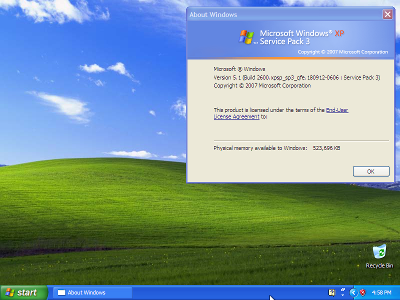 Windows XP Service Pack 3 but it has been rebranded to match the branding of Windows Vista (2008)