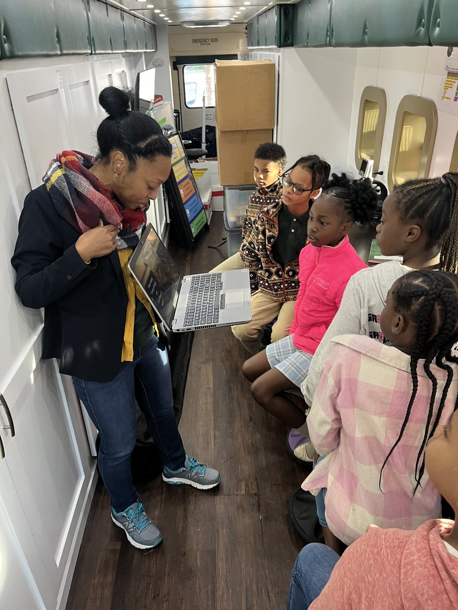 The STEM bus rolled into College Park Elementary! Students were eager to explore different microorganisms.