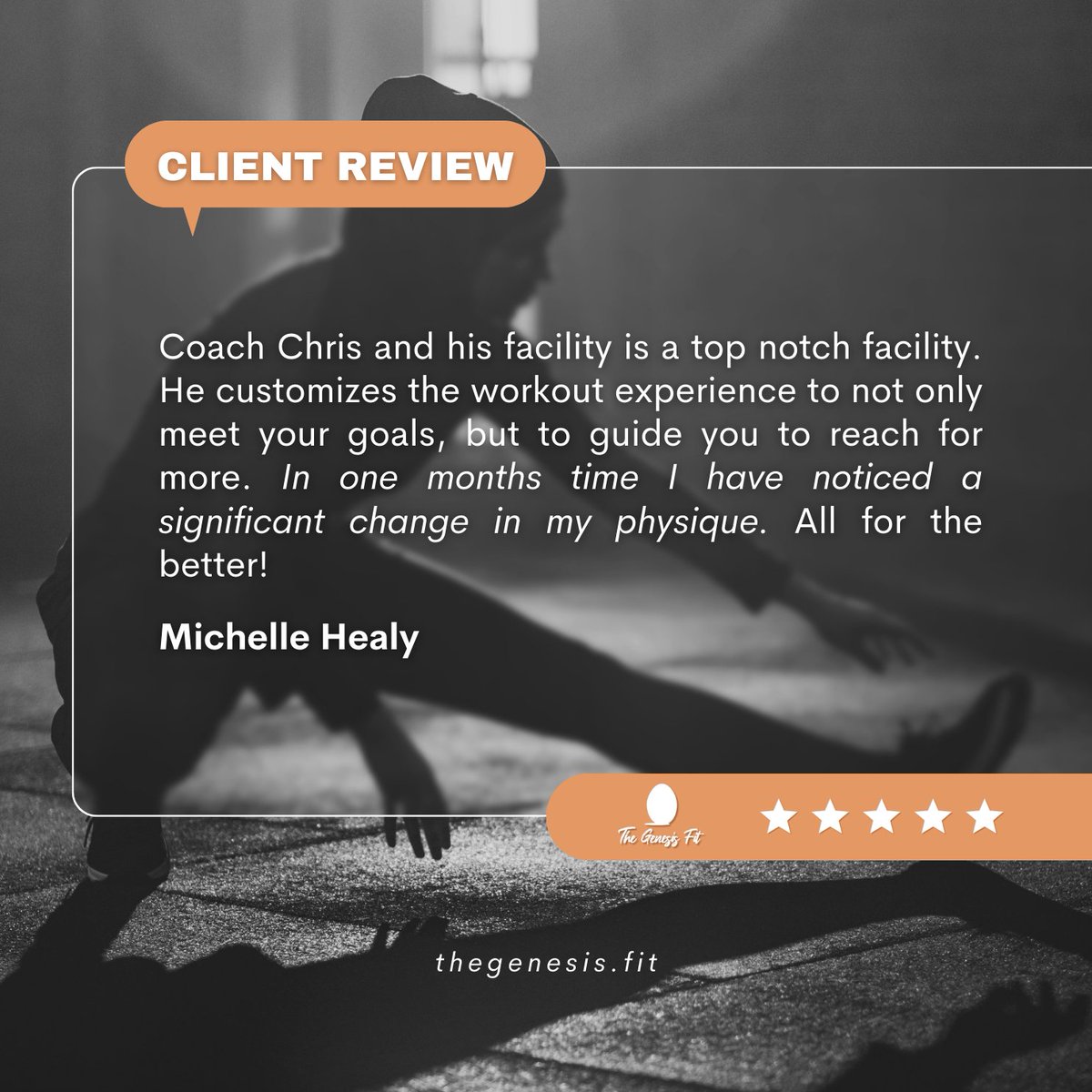 🌟 Client Spotlight 🌟

✨Thank you, Michelle, for sharing your experience with us! I. 🙌t's always a pleasure to see our clients making such progress
Start your fitness journey with us and see the results for yourself! 🔥
#Testimonial #TheGenesisFit #FitnessJourney #MarshfieldMA