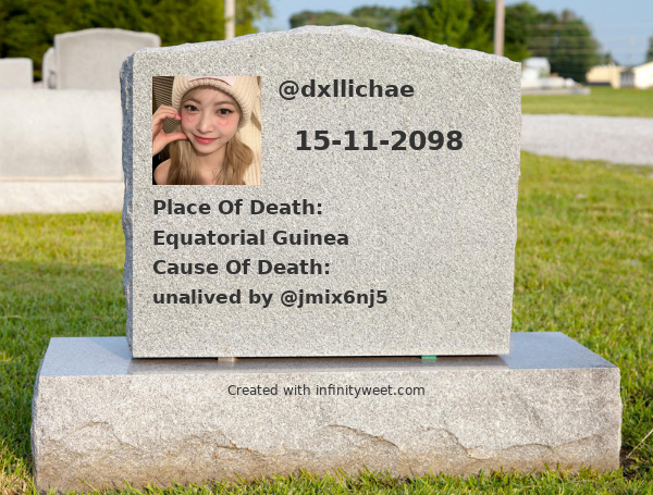 This is how and when I will die

⠀➡️ infinityweet.me/time-of-death