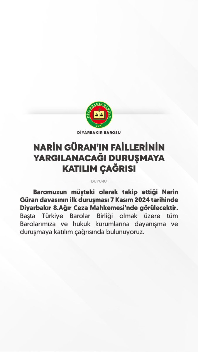 Diyarbakır Barosu (@diyarbakirbaro) on Twitter photo 