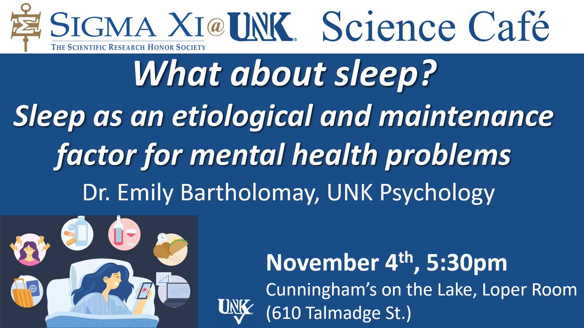 SigmaXiUNK's tweet photo. Please join us on November 4th for our next Science Cafe! https://t.co/L3Wbpz3d1S