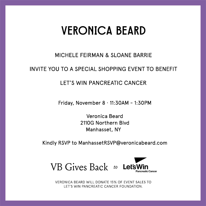 letswinpc's tweet photo. Join hosts Michele Feirman and Sloane Barrie at @veronicabeard Manhasset for a special event supporting Let's Win! 

📅 November 8
⏰ 11:30 AM - 1:30 PM
15% of sales will be donated to Let's Win!

RSVP ManhassetRSVP@veronicabeard.com 💜

#VBGivesBack https://t.co/7WtcEDt7HN