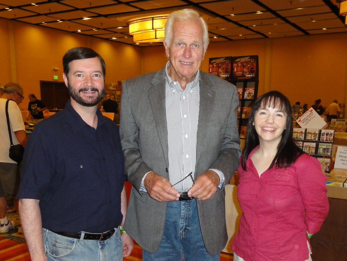 RaD_Adventures's tweet photo. I grew up a big fan of #RonEly from the #Tarzan TV series and the #DocSavage movie. We were fortunate to meet him in 2012 at Mid-Atlantic Nostalgia Convention and he was as friendly and kind as I always imagined. We were very sorry to hear of his passing. He will be missed. ❤️ https://t.co/a9eie21iIe