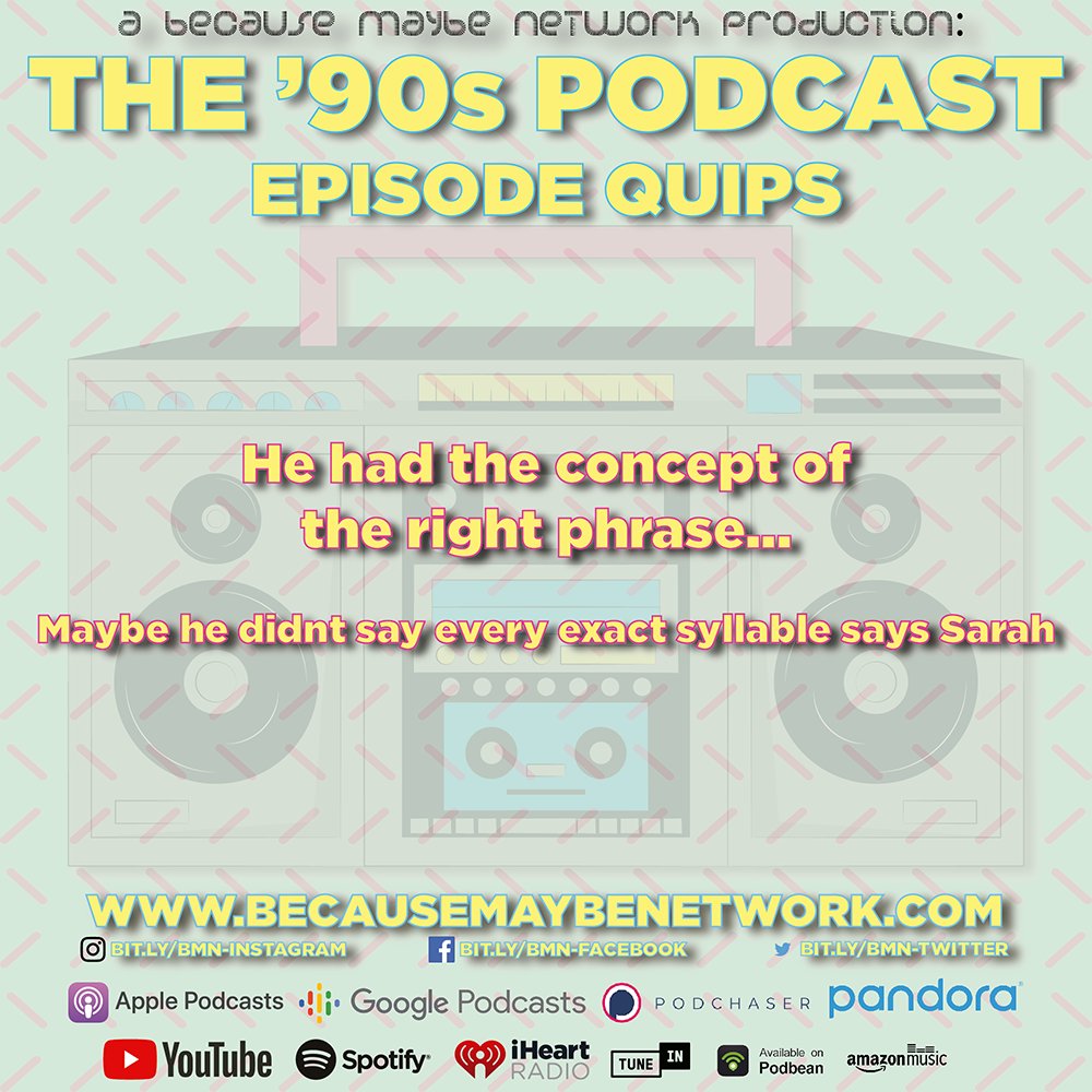 _BecauseMaybe's tweet image. Close but no cigar.

#90spodcast #podcast #nostalgia #throwback #90s #armyofdarkness #horror #gore #comedy #ash #brucecampbell #boomstick #evildead