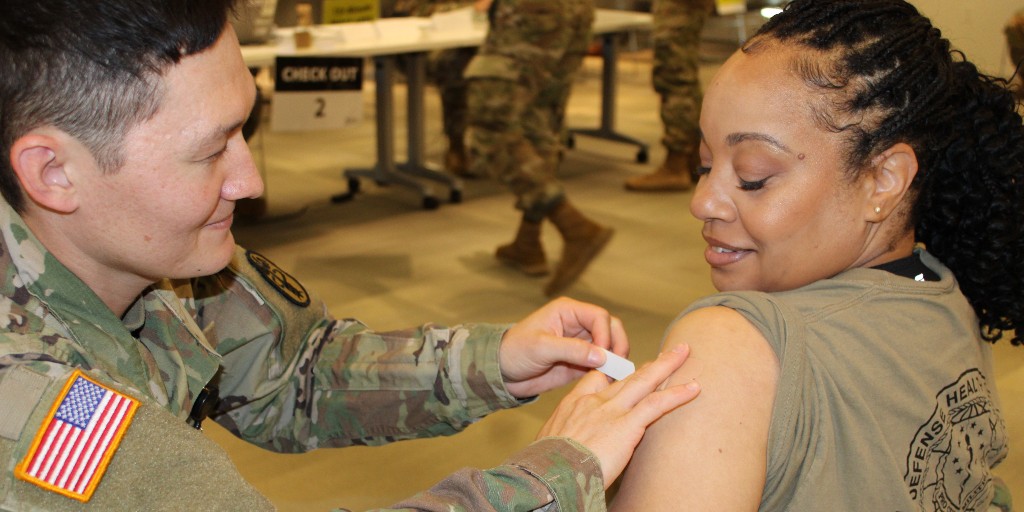 I got my flu and COVID-19 vaccines. Have you? Shoutout to the <a href="/DefensePubHlth/">Defense Public Health</a> and Mobile Vaccination teams. And thank you to everyone who came out over the two-day event. The Director and I appreciate your commitment to staying mission ready during cold and flu season. #DHAProud