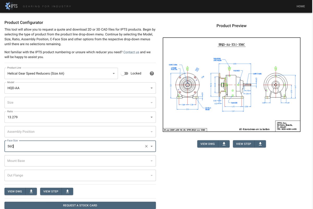 Our online product configurator is an excellent tool for equipment design and component selection! See more at our website: iptsinc.com