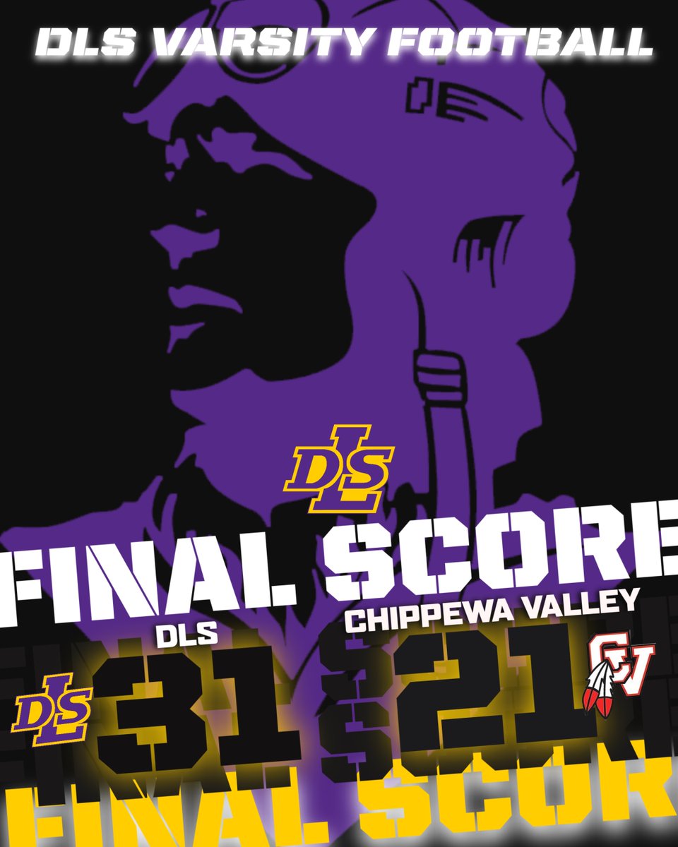Final: DLS 31 - 21 Chippewa Valley

WAY TO GO, PILOTS!!!!!!!

#PilotPride