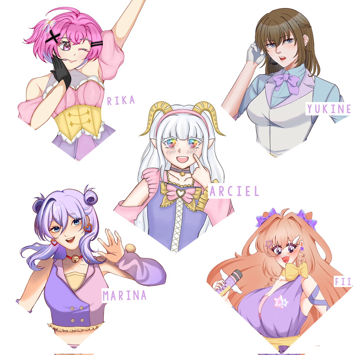 Liona <a href="/Ichika_Onna/">your_quiet_person</a>
Misaki <a href="/mbeksaki/">DoReMisaurel 🐹🎼🩷 ☆rarely active</a>
Rumi <a href="/reumioa/">reumi</a> 
Luna <a href="/ccmoonnia_/">𝓜𝓻𝓼.李🌹⚖️ - Good bye Victor</a>
Aqilah <a href="/Qylowart19/">アイコᯓ★ || Open Commission</a>
Rika <a href="/Rika_1430/">୨୧ʀɪᴋᴀ</a>
Yukine <a href="/rikuusoosu/">Rikusosu |</a>
Arciel <a href="/leviaphile/">Leviathan's Arciel (will comeback soon)</a>
Marina <a href="/marmarboo_/">Mirari☆ | burntout💔</a>
Fii @lucilychee