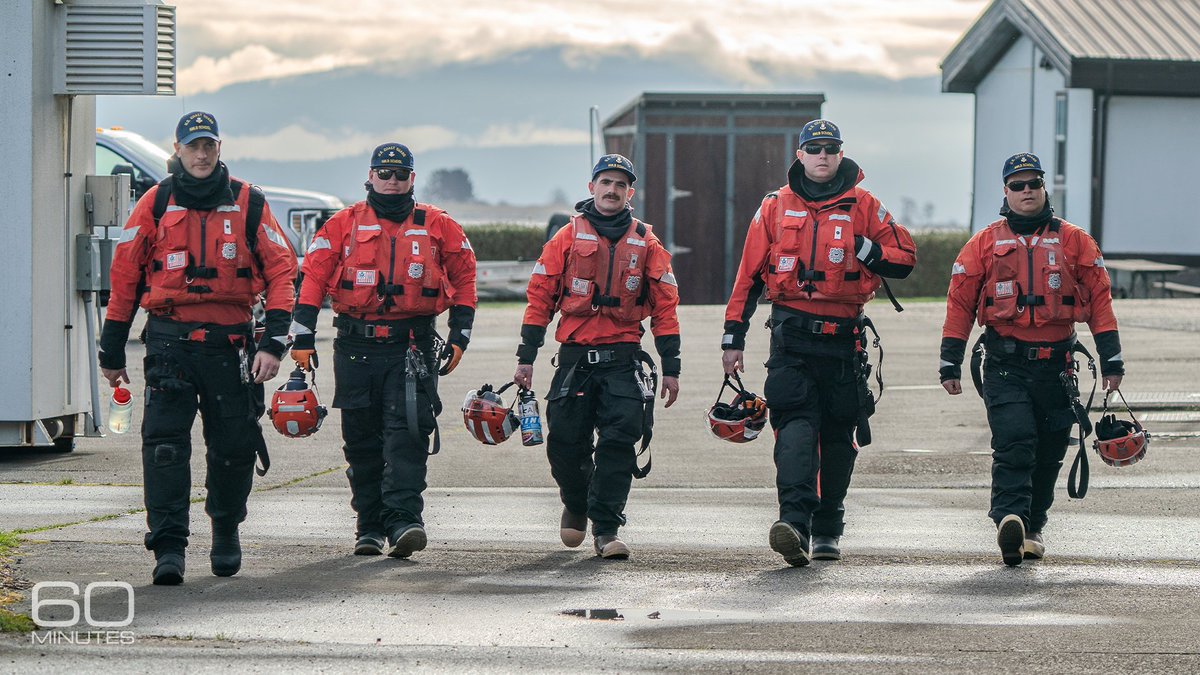 60Minutes's tweet photo. This Sunday, 60 Minutes travels to the mouth of the Columbia River in Washington, one of the most dangerous inlets in America. Nearly 700 lives have been lost to its waves and currents. The surfmen, an elite rescue group within the Coast Guard, train here. https://t.co/mEN4CWeXMW https://t.co/mGBm3ux2C9