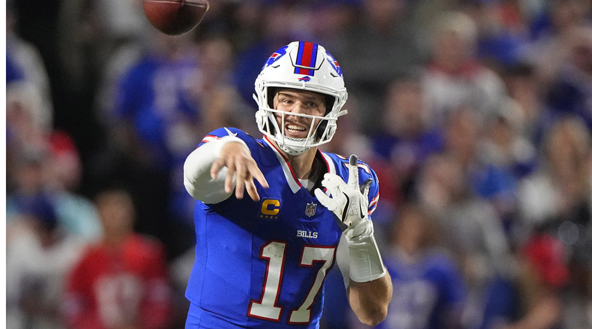 bills_data's tweet image. This Season:

Josh Allen has been blitzed on 35.9% of his drop backs.

He has 39 completions for 534 yards and 7 TDs

#BillsMafia #GoBills