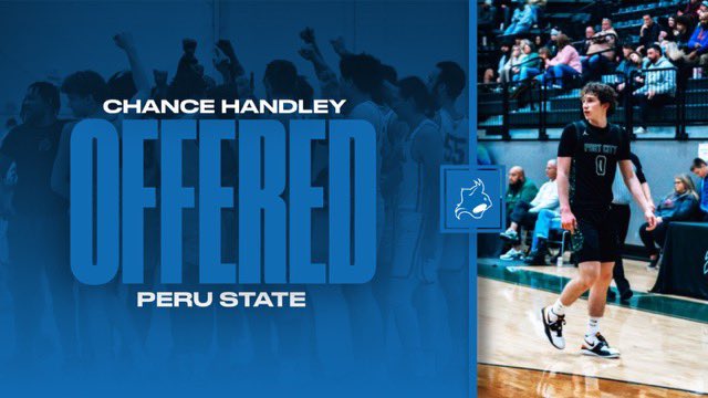 chancehandleyy's tweet photo. After a great visit and conversation with @CoachJ__5 I’m blessed to announce my third offer from Peru State College! https://t.co/9dqHw3idDn