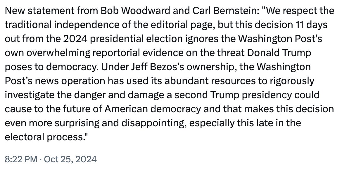 Woodward and Bernstein. Via Stelter.