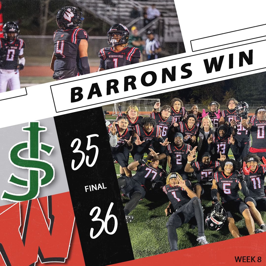 Barrons complete the comeback❗️Barrons get the job done in a nail biter to finish the undefeated regular season!
