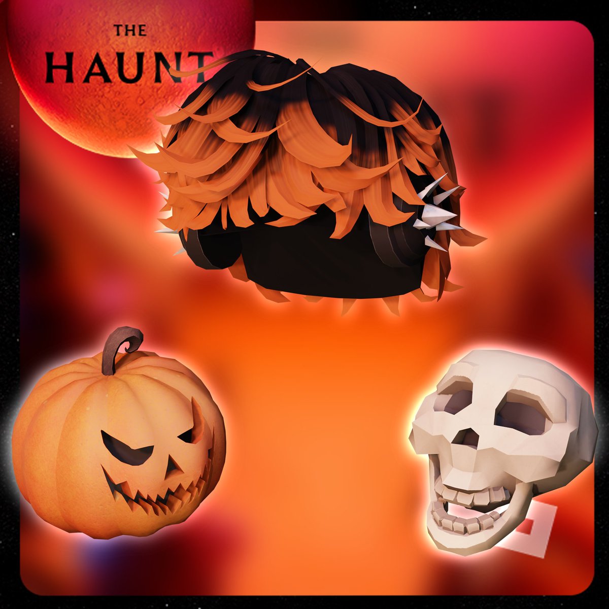 THE RUMOR IS OUT (I think?)

I got to make a signature Halloween hairstyle with spiky headphones and a pumpkin &amp; skeleton shoulder pal for <a href="/Roblox/">Roblox</a> THE HAUNT!!! 🎃💀

I’ll be in random servers launching the developer pumpkin so join me!!! 👻
#TheHaunt #Roblox