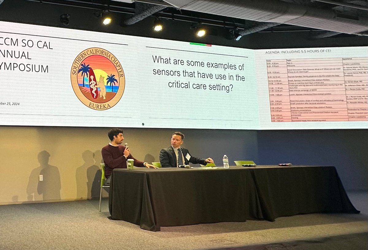 Gabriel Wardi (@wardigabriel) on Twitter photo What a master course on #AI and data science the annual <a href="/SCCMSOCAL/">SCCM SoCal Chapter</a> symposium today from <a href="/ABoussina/">Aaron Boussina</a> and Zachary Krom! <a href="/UCSDHealthSci/">UC San Diego Health Sciences</a> <a href="/ShamimNemati/">Shamim Nemati</a> <a href="/CALonghurst/">Christopher A. Longhurst, MD</a> <a href="/kdpsinghlab/">Karandeep Singh</a>!!! What a master course on #AI and data science the annual <a href="/SCCMSOCAL/">SCCM SoCal Chapter</a> symposium today from <a href="/ABoussina/">Aaron Boussina</a> and Zachary Krom! <a href="/UCSDHealthSci/">UC San Diego Health Sciences</a> <a href="/ShamimNemati/">Shamim Nemati</a> <a href="/CALonghurst/">Christopher A. Longhurst, MD</a> <a href="/kdpsinghlab/">Karandeep Singh</a>!!!