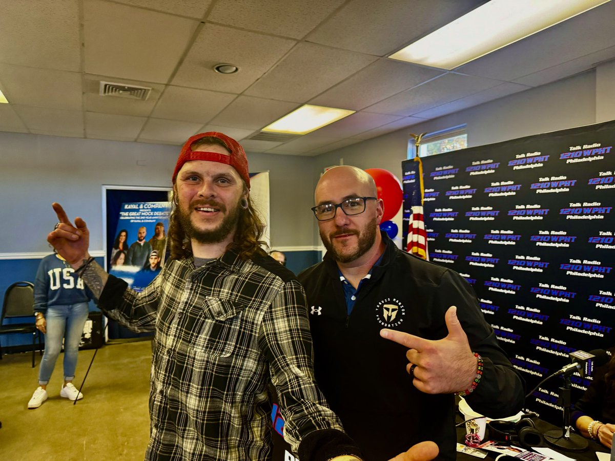 ChrisForsythe89's tweet photo. Great time this morning at the Kayal and Company 2nd anniversary show and Great Mock Debate Breakfast!!! #1210wpht #1210 #wpht #trump #harris #debate #mockdebate #radio @1210wpht @NickKayal @GREGSTOCKER @DawnStensland https://t.co/6Dm9qyFor5