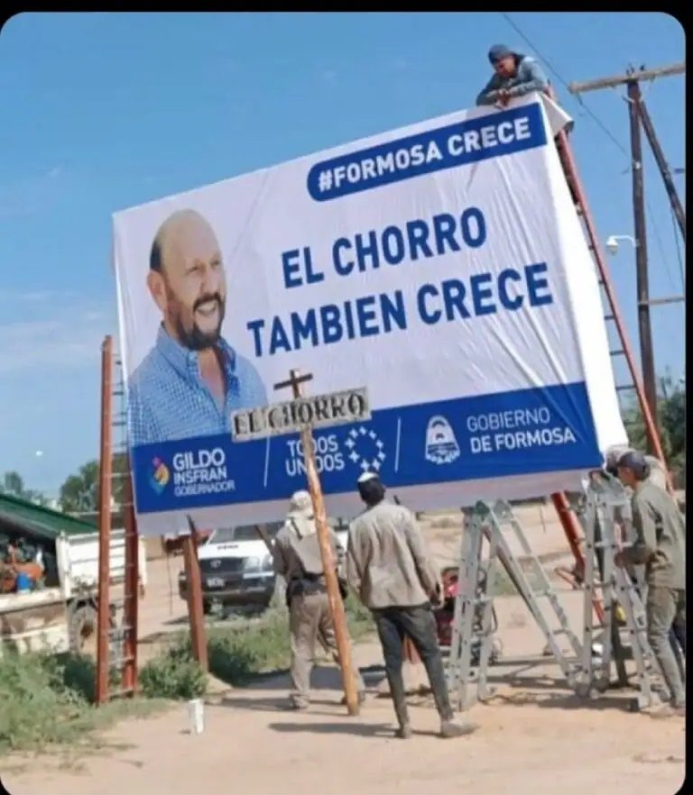 barondel41's tweet photo. La #Formozuela de #Gildo
#IntervenciondeFormosaYa https://t.co/JgO5nbAydw