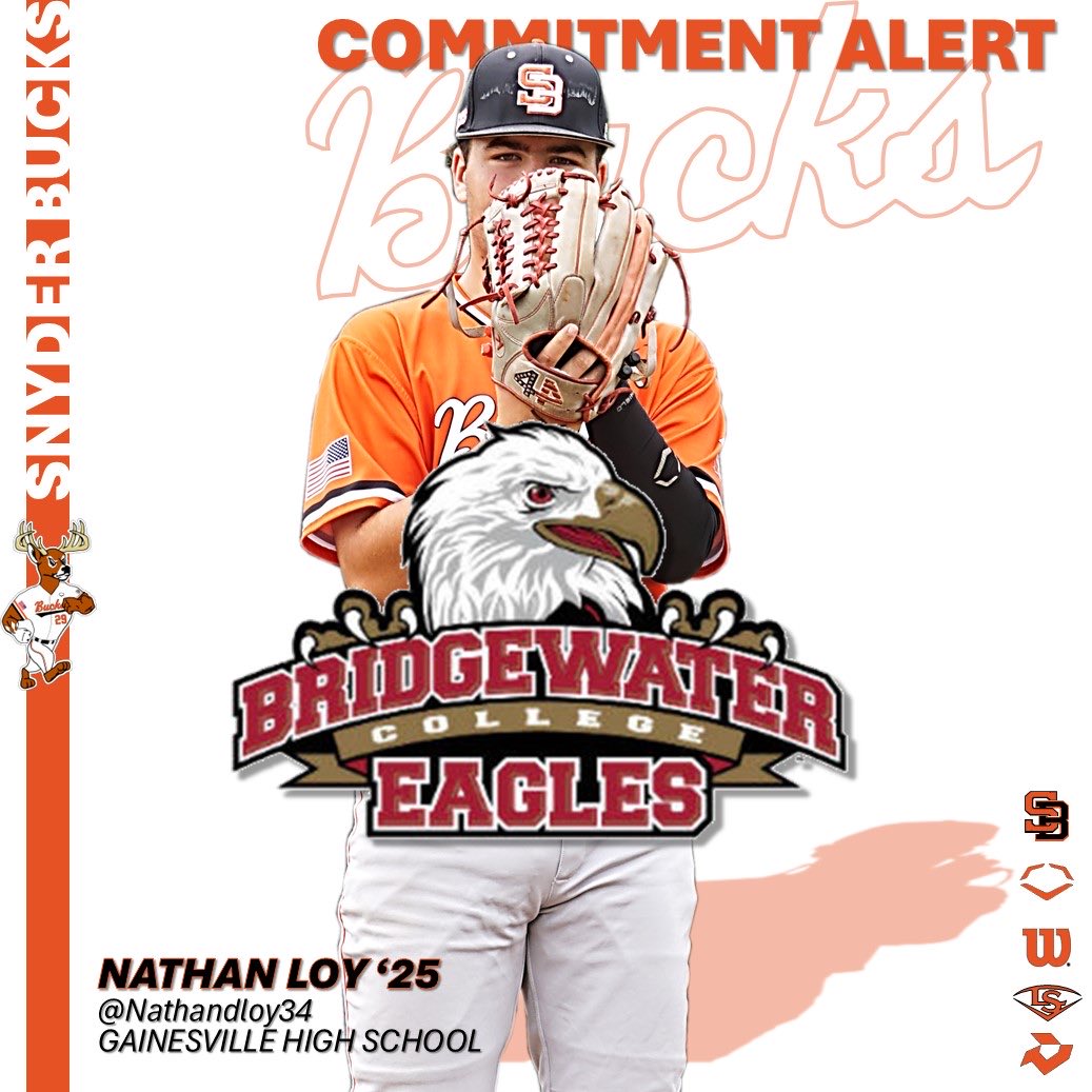 Snyder Baseball (@snyderbaseball) on Twitter photo COMMITMENT ALERT!!!
Huge congratulations to ‘25 Nathan Loy <a href="/Nathandloy34/">Nathan Loy</a> <a href="/G_villeBaseball/">Gainesville Baseball</a> on his commitment to play at the next level at <a href="/BwaterBaseball/">Bridgewater Baseball</a>. We are super happy for you!!!
🦌⚾️🦌📚 COMMITMENT ALERT!!!
Huge congratulations to ‘25 Nathan Loy <a href="/Nathandloy34/">Nathan Loy</a> <a href="/G_villeBaseball/">Gainesville Baseball</a> on his commitment to play at the next level at <a href="/BwaterBaseball/">Bridgewater Baseball</a>. We are super happy for you!!!
🦌⚾️🦌📚