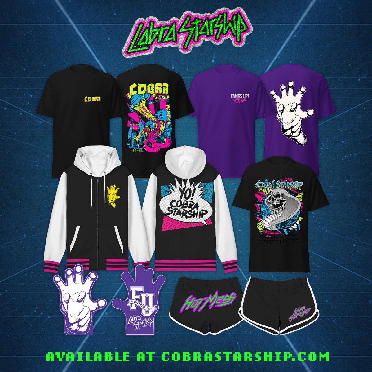 Cobra Starship (@cobrastarship) on Twitter photo To all the Hot Mess booty shorts enjoyers - we are so fucking back. ONLY AVAILABLE UNTIL NOV 1ST SO GET IT WHILE IT'S HOT! 🛸 
BOOTY SHORTS AND SWEATSHIRTS LIMITED TIME ONLY!
available now on CobraStarship.com!! To all the Hot Mess booty shorts enjoyers - we are so fucking back. ONLY AVAILABLE UNTIL NOV 1ST SO GET IT WHILE IT'S HOT! 🛸 
BOOTY SHORTS AND SWEATSHIRTS LIMITED TIME ONLY!
available now on CobraStarship.com!!