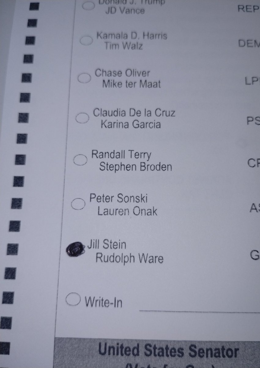 gsheverything's tweet image. First time voting for a candidate @DrJillStein #RudolphWare since '08 election #LibertarianParty