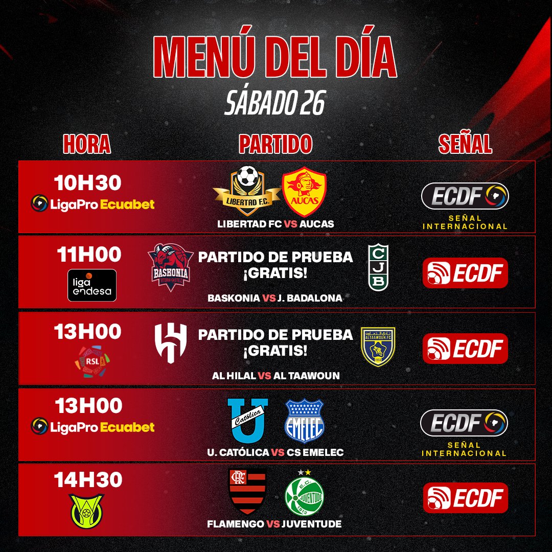 ElCanalDFutbol's tweet photo. 🤩🔥 ¡UN DÍA CARGADO DE FÚTBOL! 🔝⚽️

📌 Disfruta del regreso de Neymar Jr a la #LigaSaudi y la jornada 11 de la #LigaProEcuabet por la señal exclusiva de El Canal del Fútbol

CONTRÁTALO AHORA 📲 https://t.co/RnkxbPX0ot https://t.co/g7BcnOYrcq