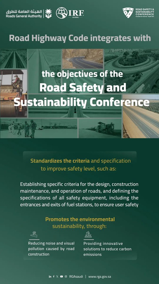 SASPJBC's tweet photo. Saudi Highway Code Aligns with Road Safety and Sustainability Conference.
https://t.co/KWW163oj1o
Informing | Counseling | Supporting |
#SaudiVision2030 #SaudiArabia #SaudiBusinessCouncil #SaudiProgram #SPAGOV https://t.co/Yz6JCO86fI