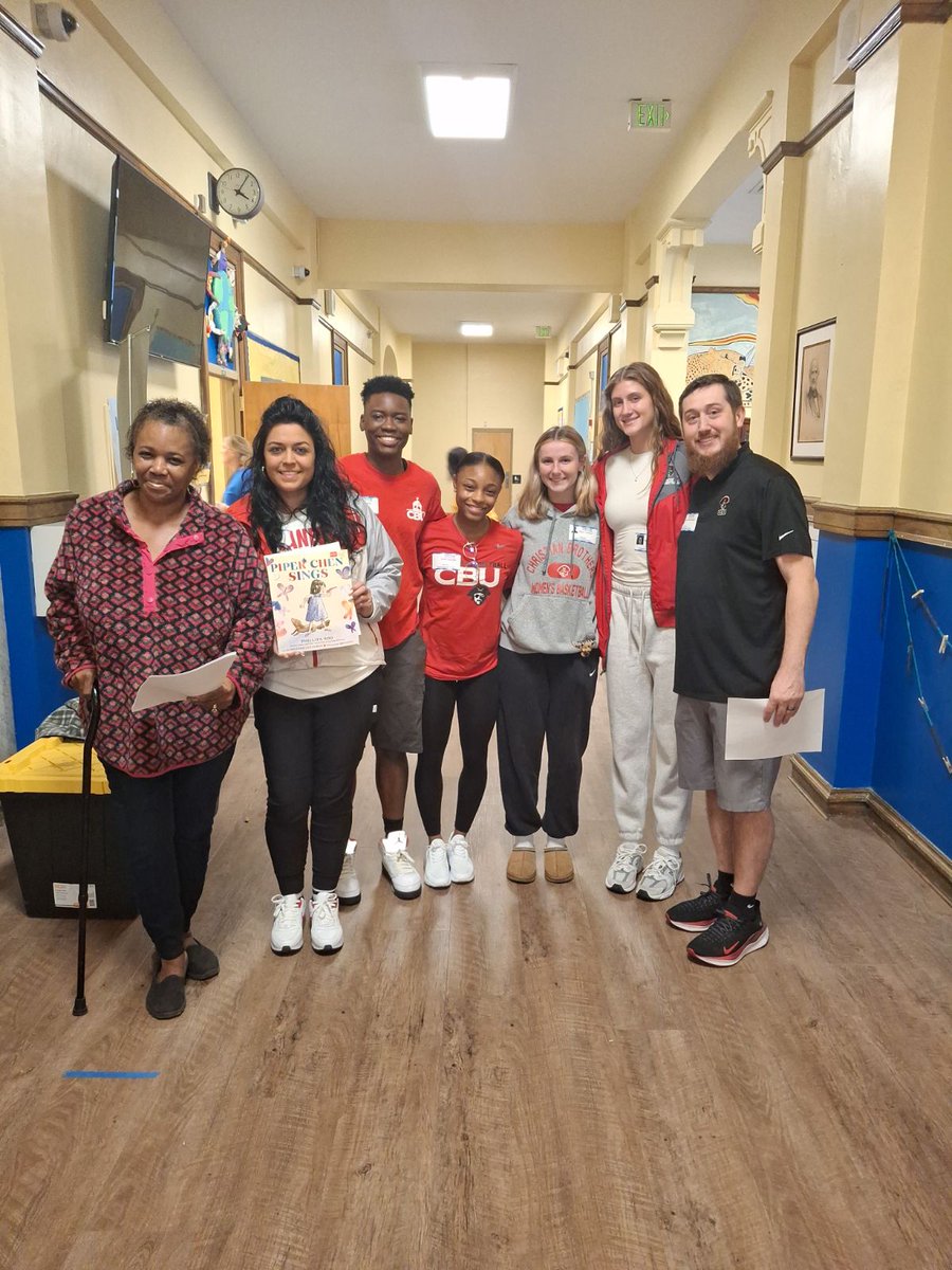CBUBucsWBk's tweet photo. We want to give a big shout out to Peabody Elementary for letting us read Piper Chen Sings to their classes today at Read for the Record 📚 Reading literacy is very important and we had a blast! https://t.co/5xawaZTku6